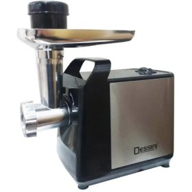 تصویر چرخ گوشت دسینی مدل 707 با بدنه استیل و ۳ عدد شبکه 