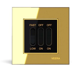 تصویر کلید کولر مدل امگا طلایی میانه طلایی مشکی