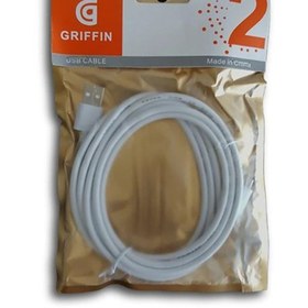 تصویر کابل تبدیل USB به microUSB گریفین مدل G2 طول 2 متر - سفید 