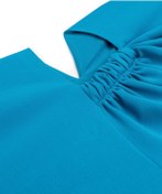 تصویر خرید اینترنتی پیراهن رسمی زنانه آبی برند ipekyol IS1230002753 ا Cutout elbise Cutout elbise