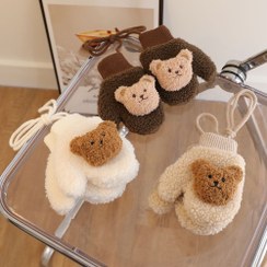 تصویر دستکش پشمی تدی برجسته 