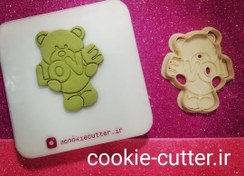 تصویر مهر و کاتر کوکی طرح خرس و LOVE 