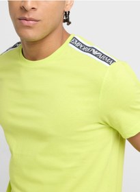 تصویر تی‌شرت گردن گرد با لوگوی Beachwear برند Emporio Armani Beachwear Logo Crew Neck T-Shirt