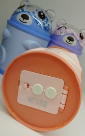 تصویر قلک فانتزی قفل دار خرسی - آبی 