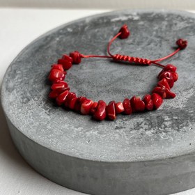 تصویر دستبند سنگ مرجان 