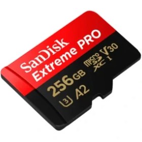 تصویر کارت حافظه میکرو اس دی سن دیسک مدل اکستریم پرو با ظرفیت 256 گیگابایت SanDisk Extreme Pro 256GB 200MB/s microSDXC UHS-I