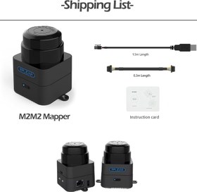 تصویر خرید از آمازون - Slamtec RPLIDAR M2M2 360 درجه نقشه برداری 2 بعدی Lidar اسکنر اسکن 40 متری سنسور LIDAR شعاع با موتور بدون براش خاموش برای نقشه برداری و ناوبری ربات 