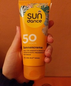 تصویر کرم ضد آفتاب تیوپی spf50 حجم 100میل سان دنس Sun Dance Spf50 Sonnecreme 100ml