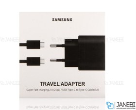 تصویر شارژر 25 وات اصل سامسونگ مدل TA800 با کابل ا Samsung 25W Travel Adapter + Cable Charging EP-TA800 Samsung 25W Travel Adapter + Cable Charging EP-TA800