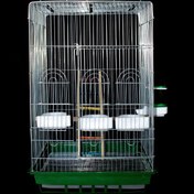 تصویر قفس پرنده - نقره ای 