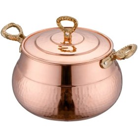 تصویر قابلمه مسی امسان تپه باستانی 18 سانتی ارسال 7 روز کاری