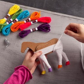 تصویر پک خلاقیت و کاردستی با کاموا برای کودکان Yarn Craft Kit for Kids Creativity