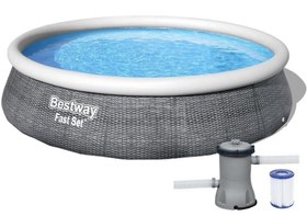 تصویر استخر پیش ساخته ایزی ست بزرگ حصیری ۸۴×۴۵۷ Bestway 57315