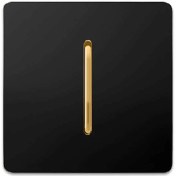 تصویر کلید تبدیل آسیا مدل کریستال مشکی دکمه 