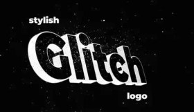 تصویر پروژه آماده افتر افکت لوگو ویدیویی شیک stylish glitch logo 