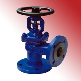 تصویر شیر فلکه 90 درجه globe valve 90