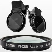 تصویر کیت فیلتر موبایل Zomei CPL / ND2-400 / Close UP 