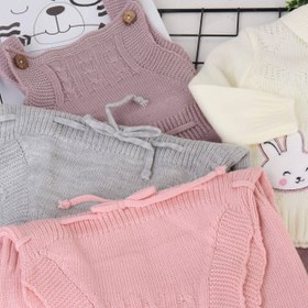 تصویر سه تیکه گلدوزی خرگوش 