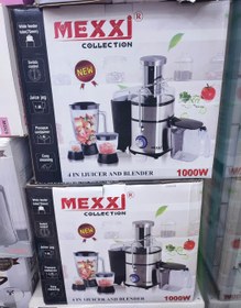 تصویر آبمیوه گیری ۴ کاره مکسی مدل MEX-777-SS Juicer and blender mexxi model mex-777