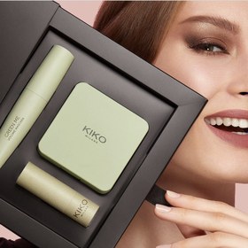 تصویر ست آرایشی گیاهی کیکو (پلت سایه، ریمل و رژ لب) Green Me Make Up Set Kiko milano