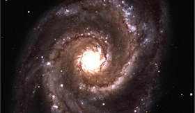 تصویر پوستر کهکشان مار پیچی "M51" 