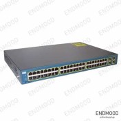 تصویر سوئیچ سیسکو مدل WS-C3560-48PS-S استوک Cisco WS-C3560-48PS-S 48Port Switch Stock