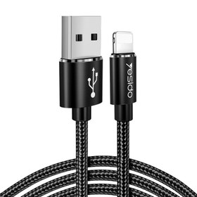 تصویر کابل USB به Lightning یسیدو مدل CA54 طول 30 سانتی متر ا Yesido CA54 USB To Lightning Cable 30 cm Yesido CA54 USB To Lightning Cable 30 cm