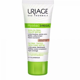 تصویر کرم ضد جوش قوی هیسه اک 3 رگول رنگی URIAGE SPF30 ا Uriage Hyseac 3 Regul Global Tinted Skin Care SPF30 Uriage Hyseac 3 Regul Global Tinted Skin Care SPF30