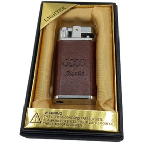 تصویر فندک اتمی رویه چرم 