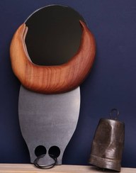 تصویر اینه چوبی مدل سیاه گاو 