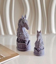 تصویر شمع اسب کاوالی دستساز معطر 