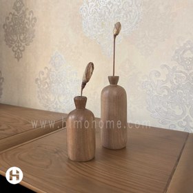 تصویر گلدان دکوراتیو چوبی 
