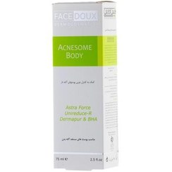 تصویر فیس دوکس کرم کنترل چربی بدن آکنه زوم 75ML FACE DOUX ACENESOME BODY SEBUM CONTROL CREAM 75ML