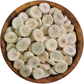 تصویر موز خشک میوه پفکی ، میوه خشک موز فریز درایر - 30گرمی 