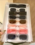 تصویر عینک آفتابی مستطیلی زنانه مردانه فشن کد3 