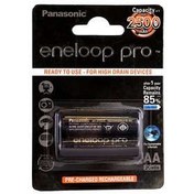 تصویر باتری قلمی قابل شارژ پاناسونیک مدل Eneloop Pro ظرفیت ۲۵۰۰ میلی آمپر ساعت بسته ۲ عددی 