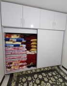 تصویر کمد دیواری ریلی کشو دار 