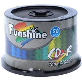 تصویر سی دی خام فانشاین 52x باکس دار 50 عددی ا Funshine 52X CD-R 50 Box Funshine 52X CD-R 50 Box