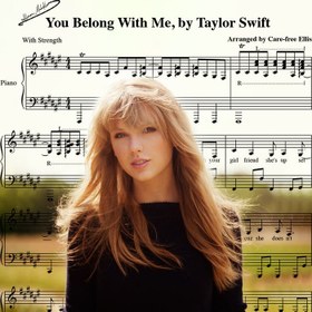 تصویر نت پیانو تیلور سوییفت You Belong With Me 