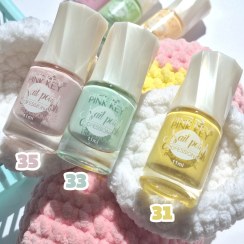 تصویر لاک ناخن pink key رنگ پاستلی 