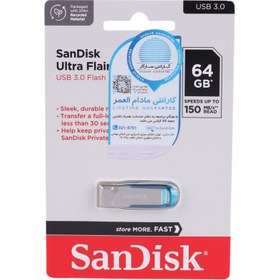 تصویر فلش مموری سن دیسک Ultra Flair CZ73 USB 3 ظرفیت 64 گیگابایت SanDisk Ultra Flair CZ73 USB 3 Flash Drive - 64GB