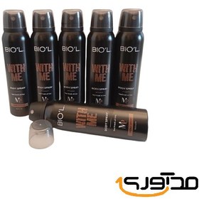 تصویر بسته خوش بویی مردانه بیول مدل With Me حجم 150 میلی لیتر مجموعه 6 عددی Biol Men's Body Deodorant Spray, Model Me, Volume 150 ml, Set of 6