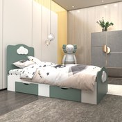 تصویر تخت خواب یک نفره اعیان مدل FH760 سایز ۸۰x۱۸۰ سانتی متر 