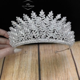 تصویر تاج عروس سه بعدی کد A36 Bridal Tiara Code A36