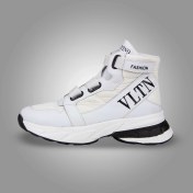 تصویر کفش کتانی ساقدار زنانه ولنتینو جدید سفید کد 2311 