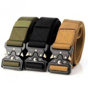 تصویر کمربند سگکک فلزی برزنتی تامی خرچنگی تاکتیکال آمریکایی 