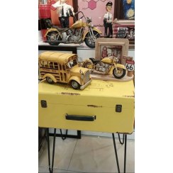 تصویر ماکت دکوری مدل موتور و ماشین کلاسیک طرح فلزی دست ساز کد 1811 