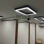 تصویر پنل رو کار ,لوستر مدل مستطیل ،لاین نوری روکار - 20*40 ا working panel,rectangular chandeliar working panel,rectangular chandeliar