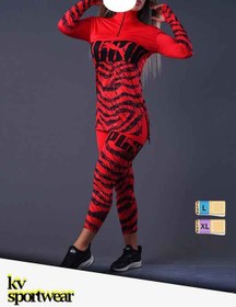 تصویر ست مانتو شلوار نیم زیپ فینگردار ورزشی زنانه Puma Puma womens sport half zip pants set with fingering