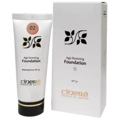 تصویر کرم پودر ضد چروک در 3 رنگ متنوع سینره Cinere Foundation Anti Resisting Cream